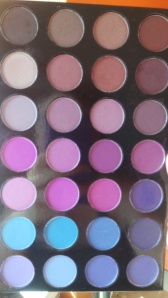 purple and brown eye shadow pallet